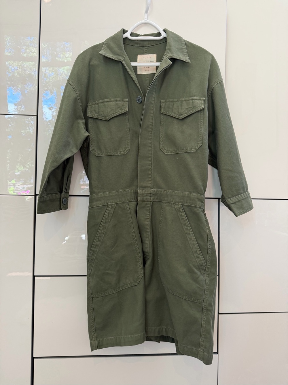 Citizens of Humanity khaki shorts jumpsuit size M